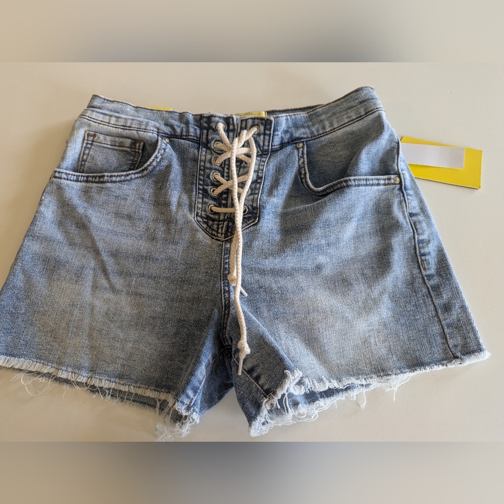 Denim Lace-Up Women's Shorts